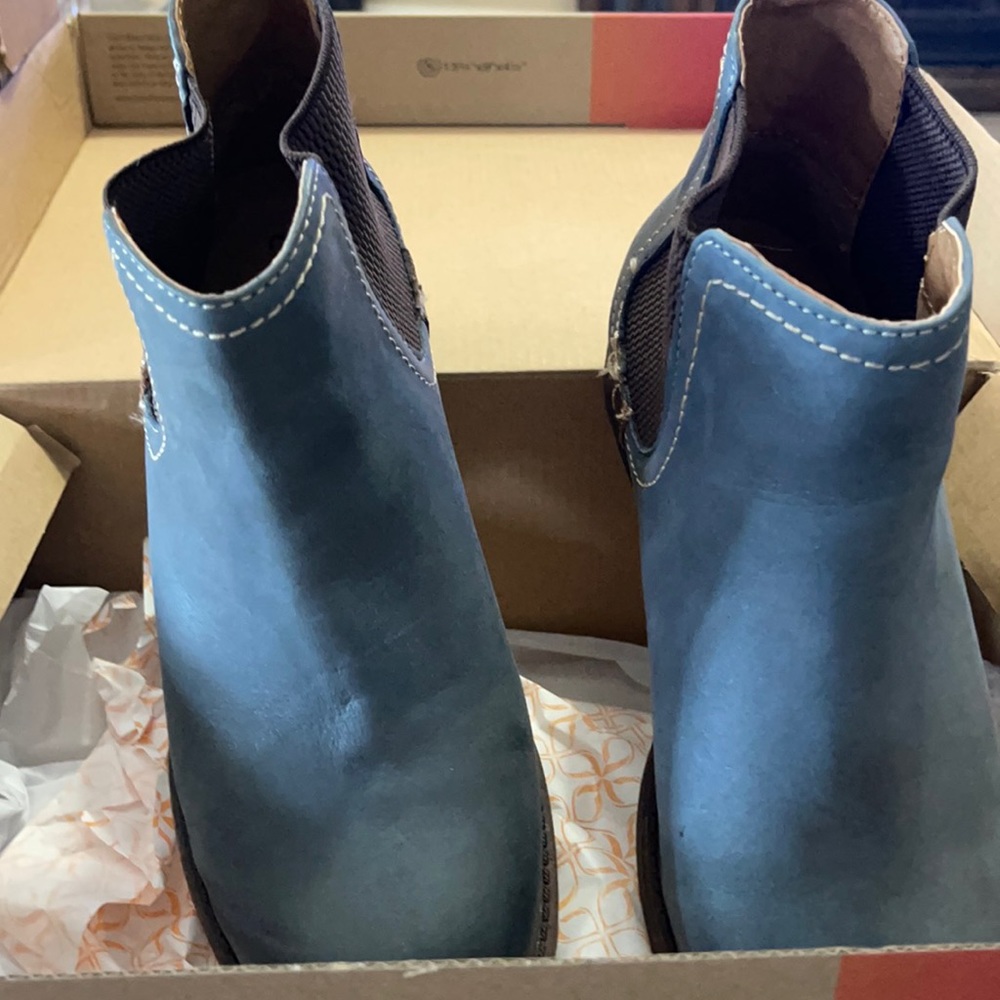 Comfortiva Blue Ankle Booties